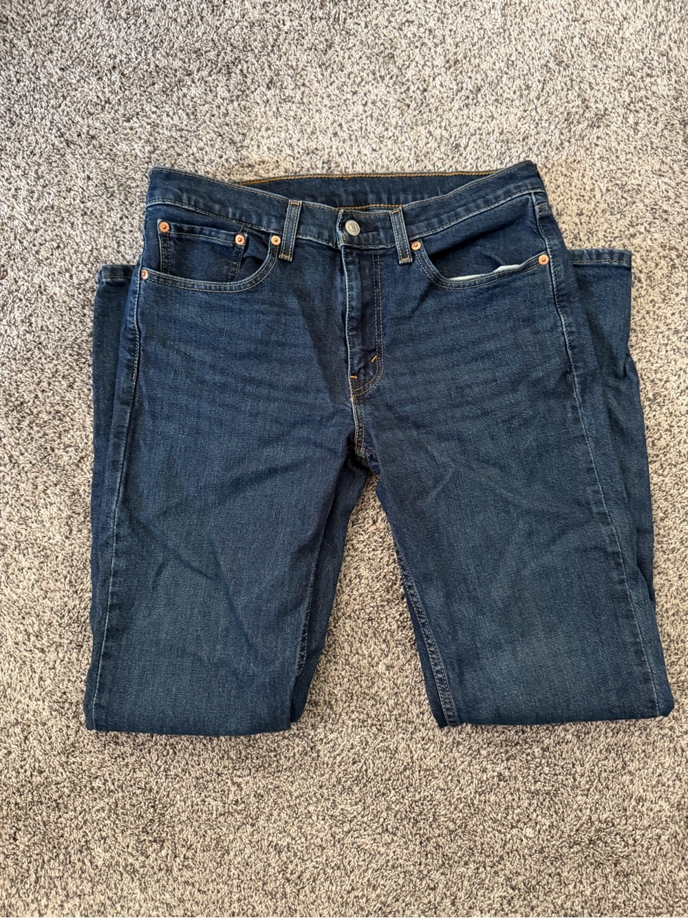 Men's Levi Strauss and Co. 514 Straight Blue Jeans Size W 32 L 32
